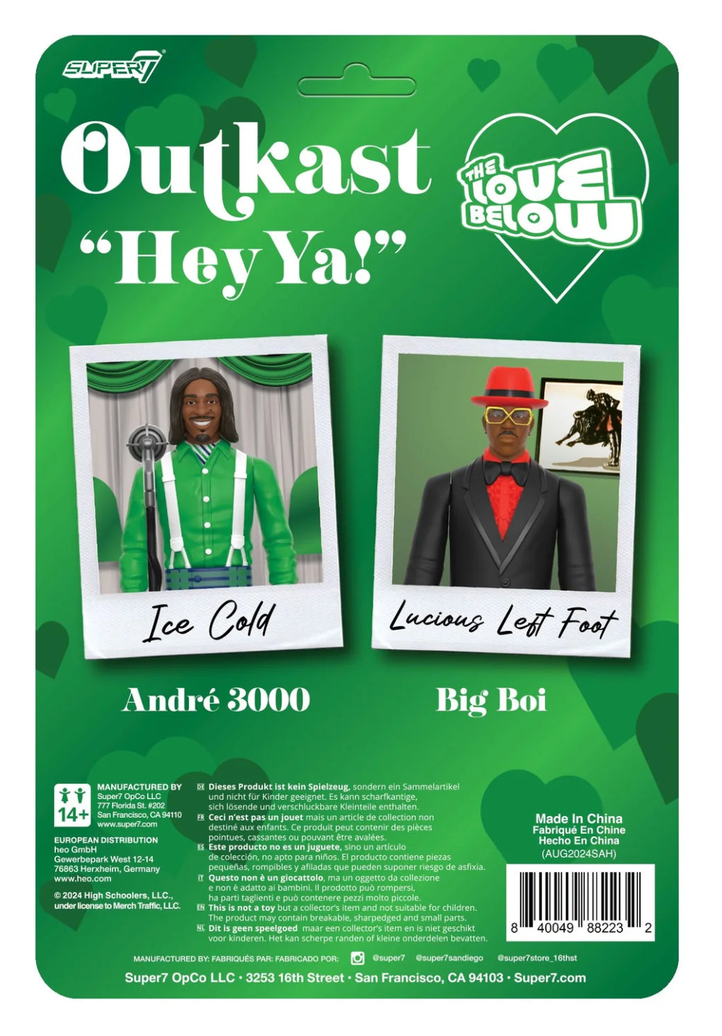 OutKast Hey Ya! 2 Pack Super7 ReAction Figure