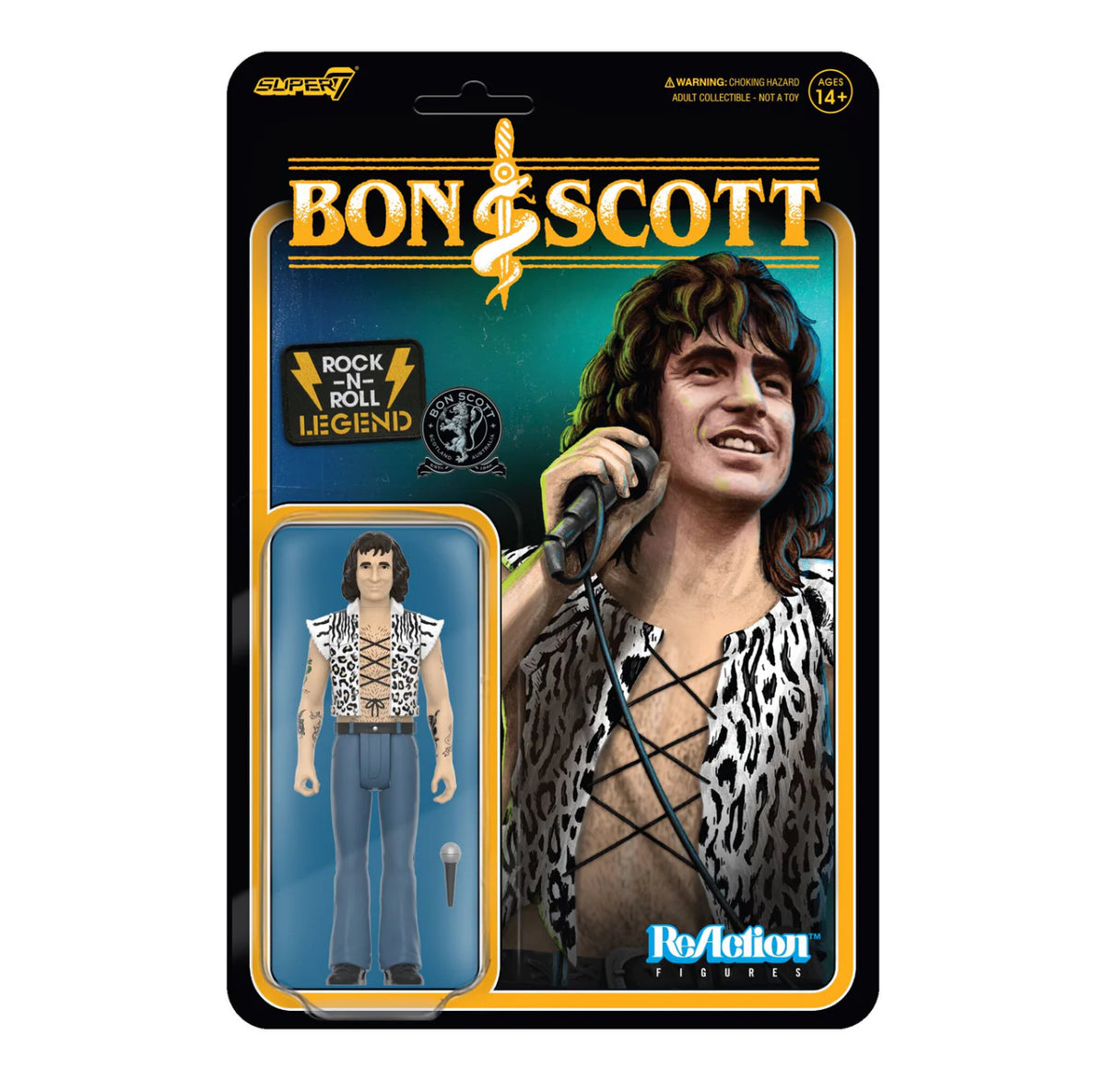 Bon Scott AC/DC Super7 ReAction Figure