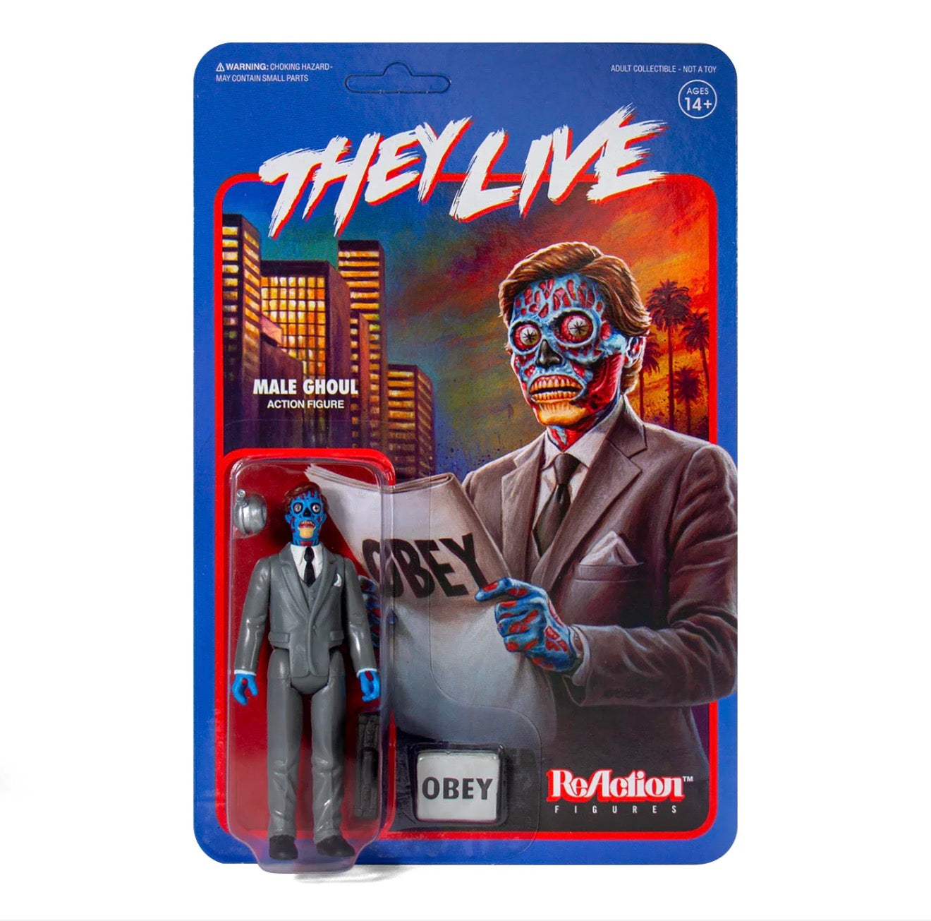 Super7 ReAction They Live Male Ghoul Figure
