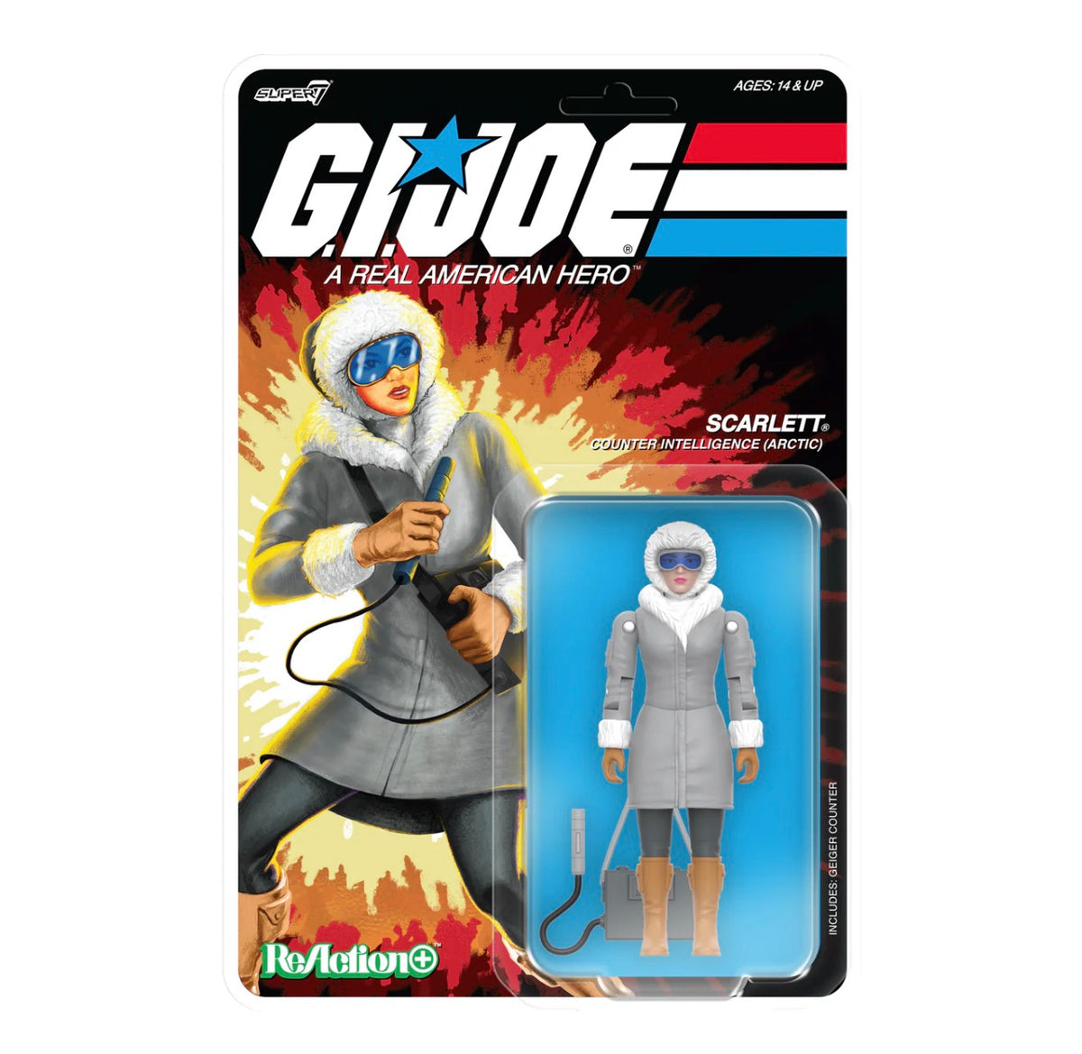 Super7 ReAction G.I. Joe Arctic Scarlett Figure