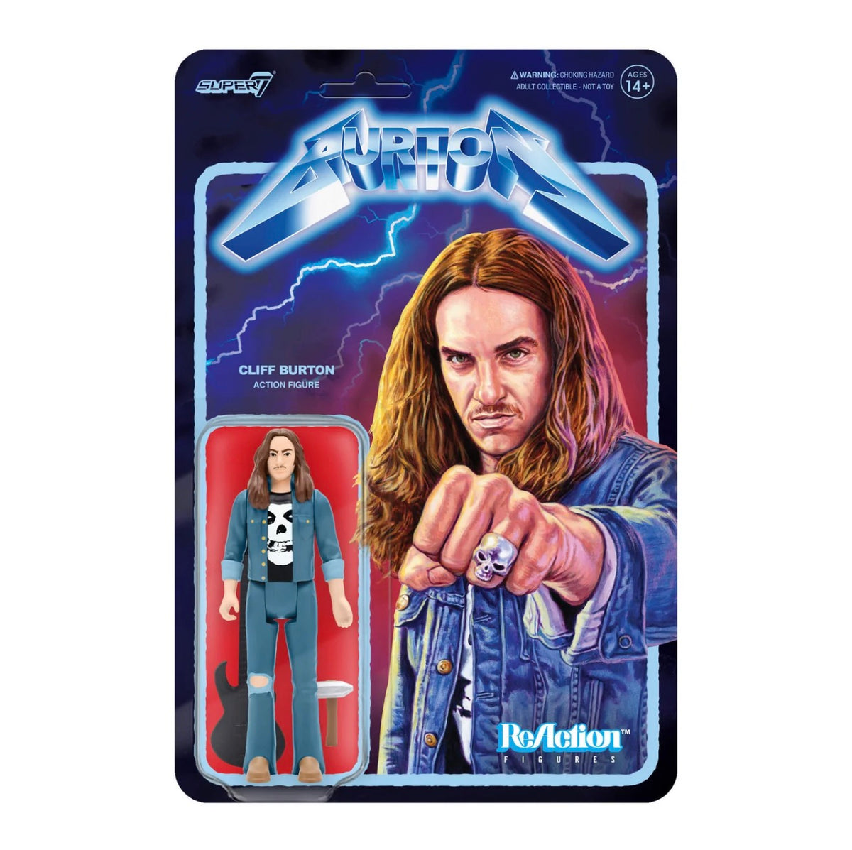 Super7 ReAction Cliff Burton Action Figure