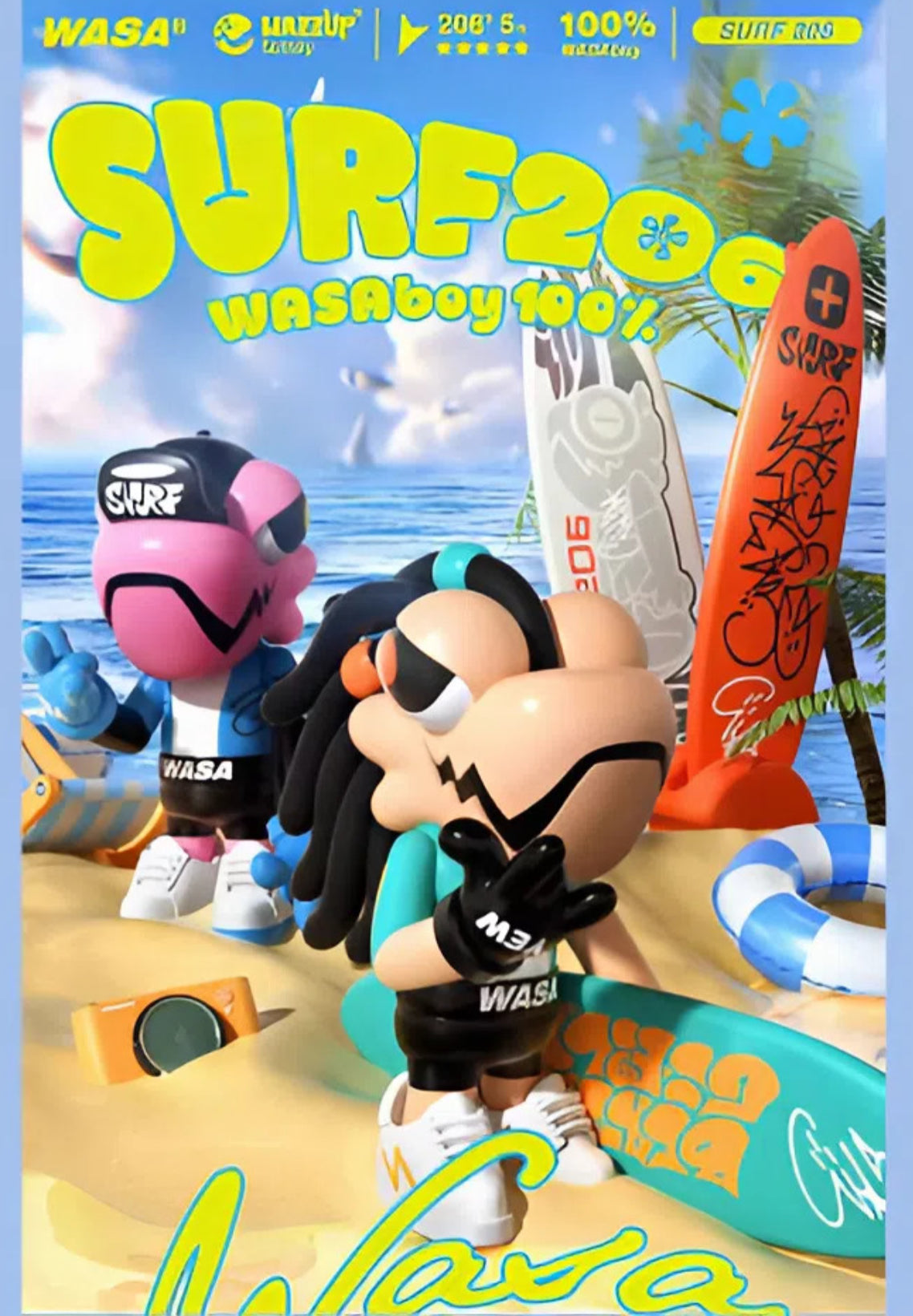 Wasaboy100% Surf206 Blind Box Series