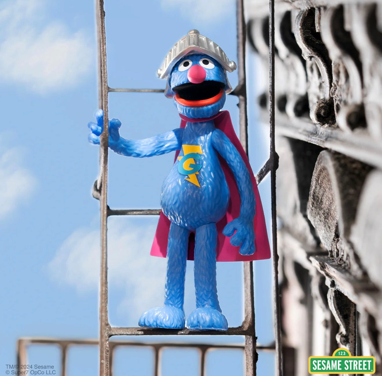 Super7 Reaction Sesame Street Super Grover Figure