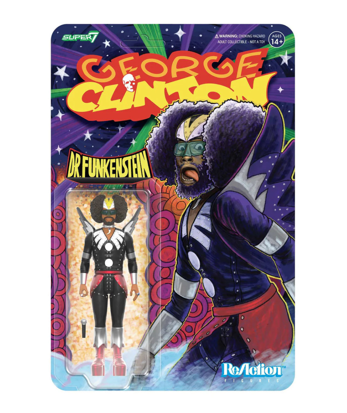 Super7 ReAction George Clinton Dr Funkenstein Figure