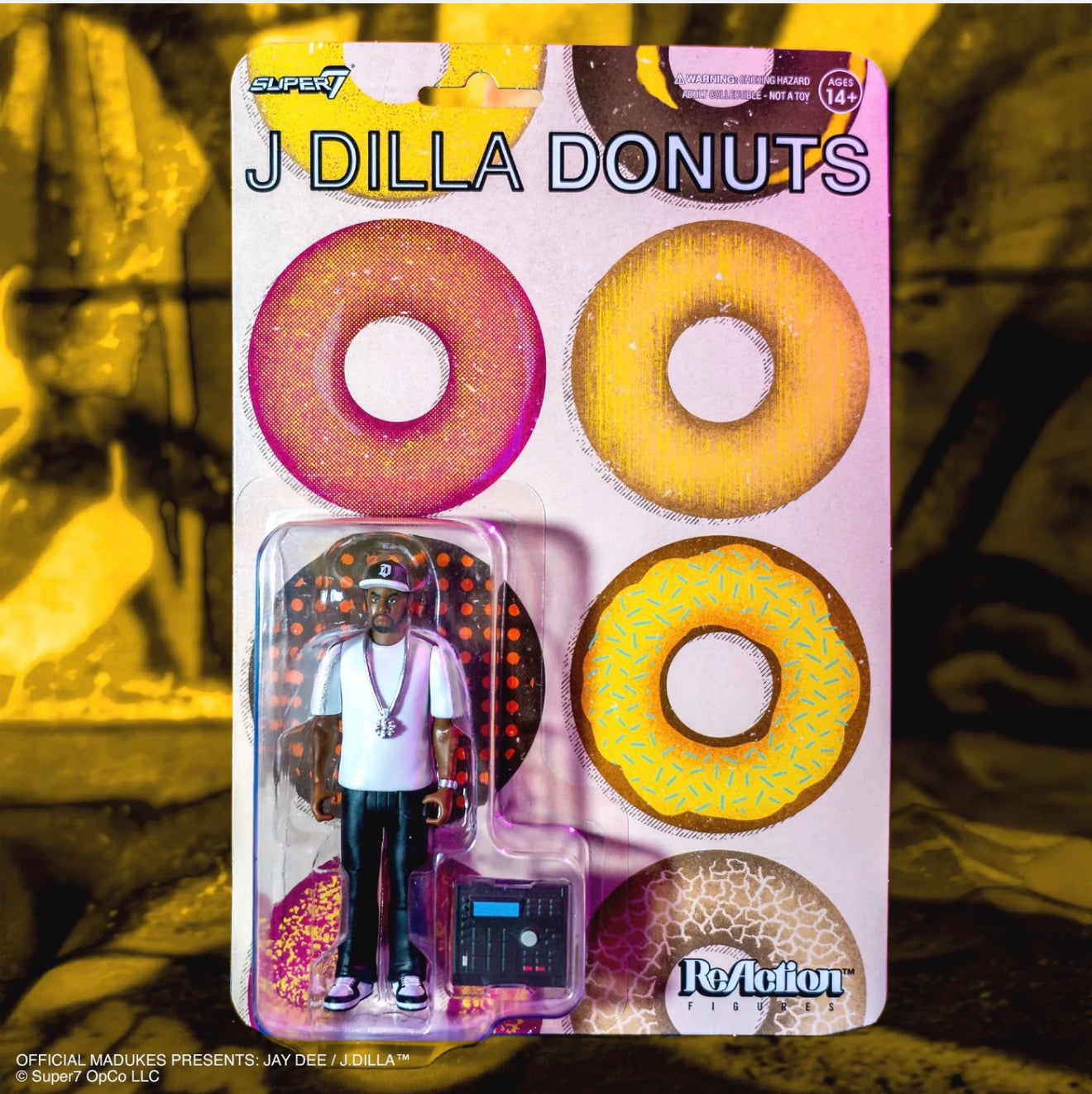 Super7 ReAction J Dilla Donuts Album Cover Figure