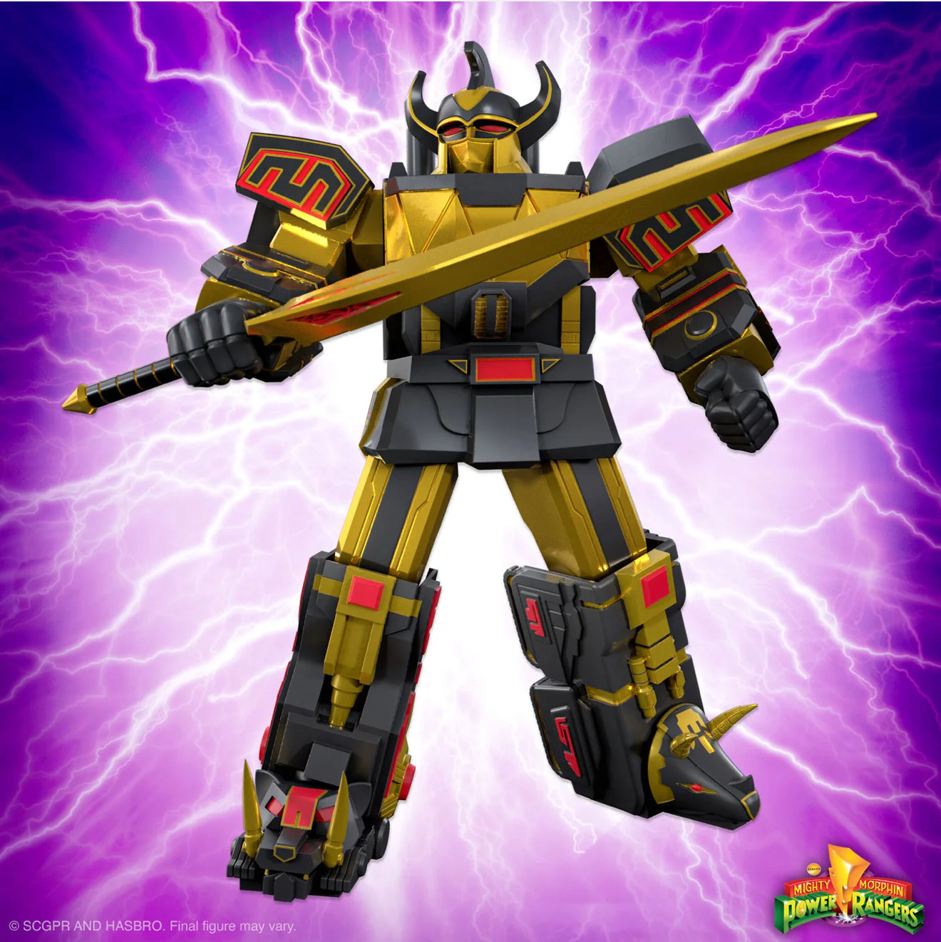 Super7 Power Rangers Megazord Black And Gold Ultimate Figure