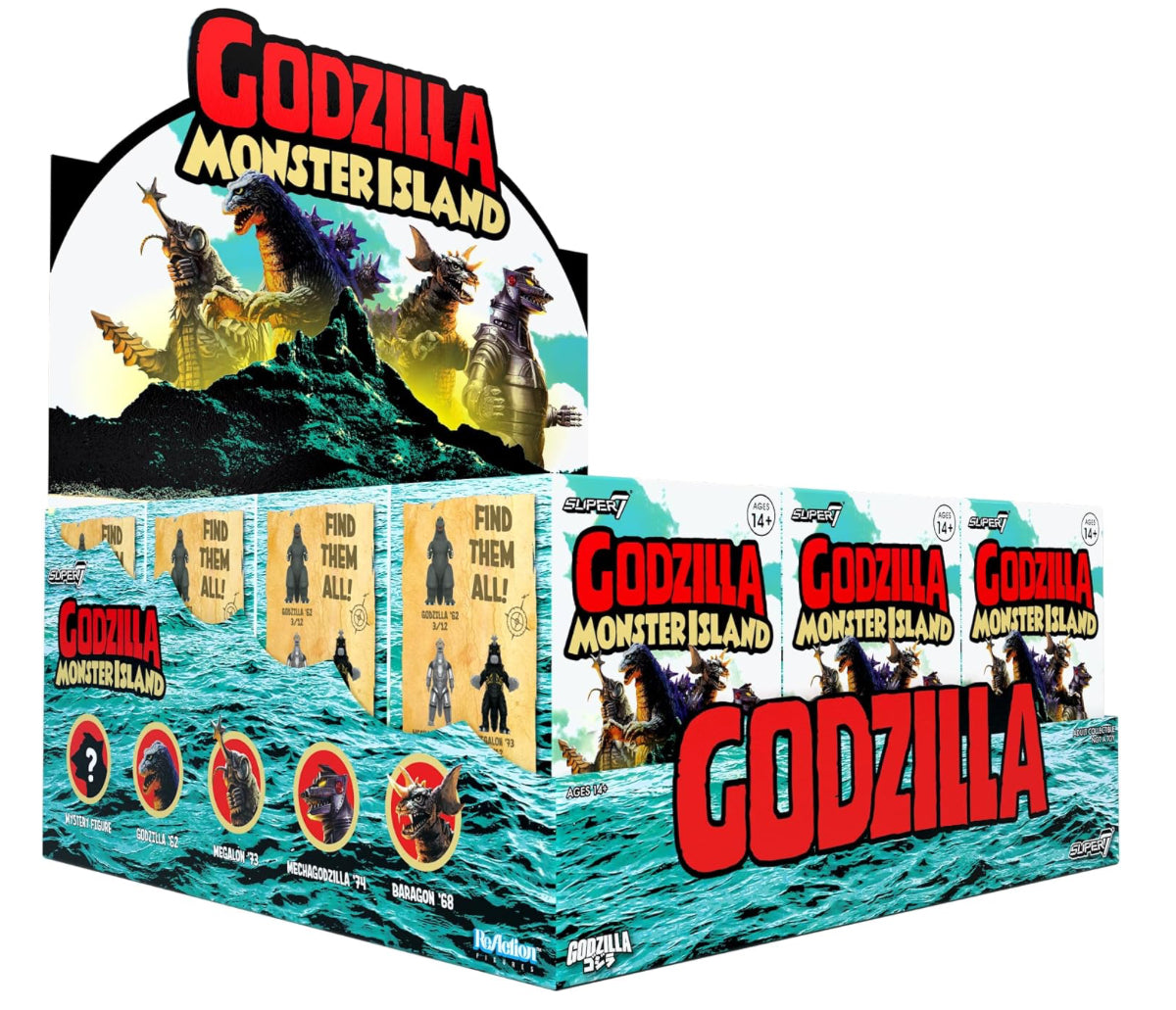 Godzilla Monster Island Super7 Blind Box