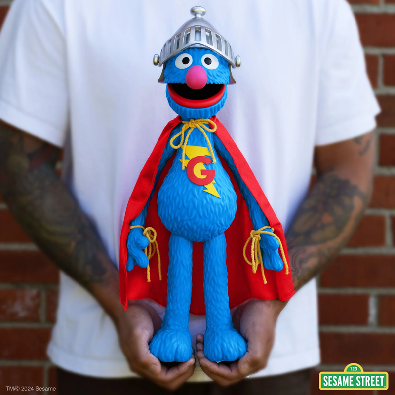 Sesame Street Grover 17'' Supersize Vinyl Collectible by Super7