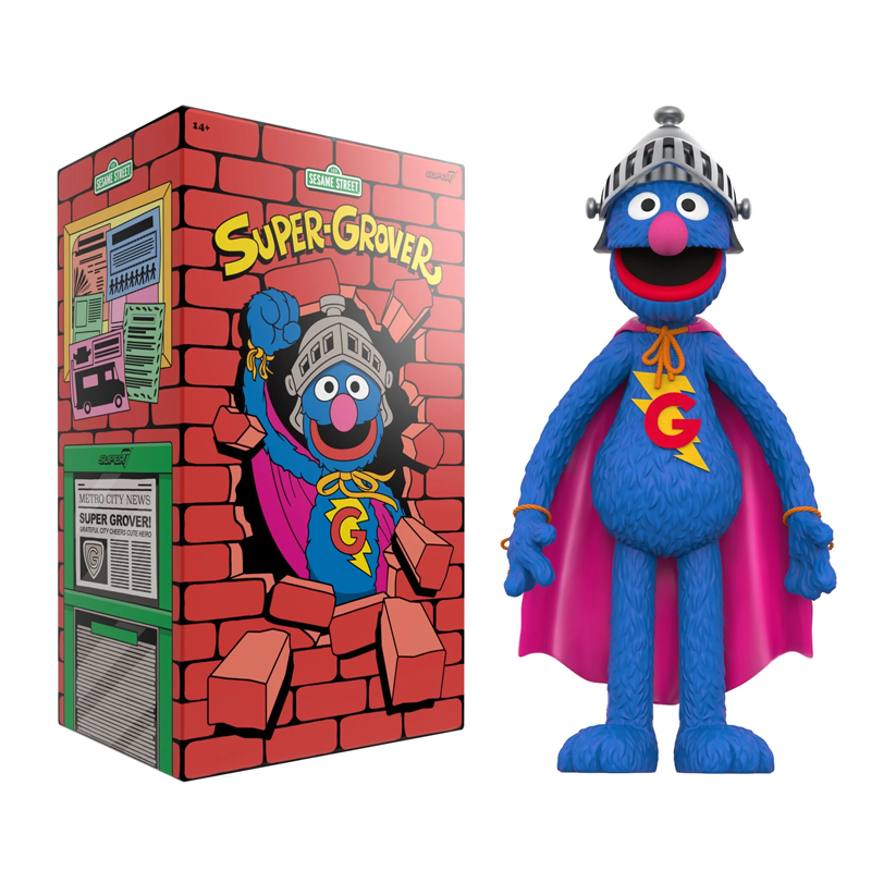 Sesame Street Grover 17'' Supersize Vinyl Collectible by Super7