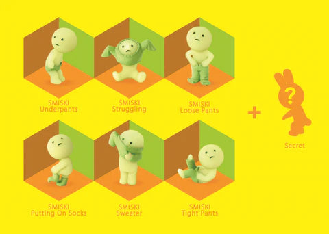 Smiski Dressing Series Glow In The Dark Blind Box