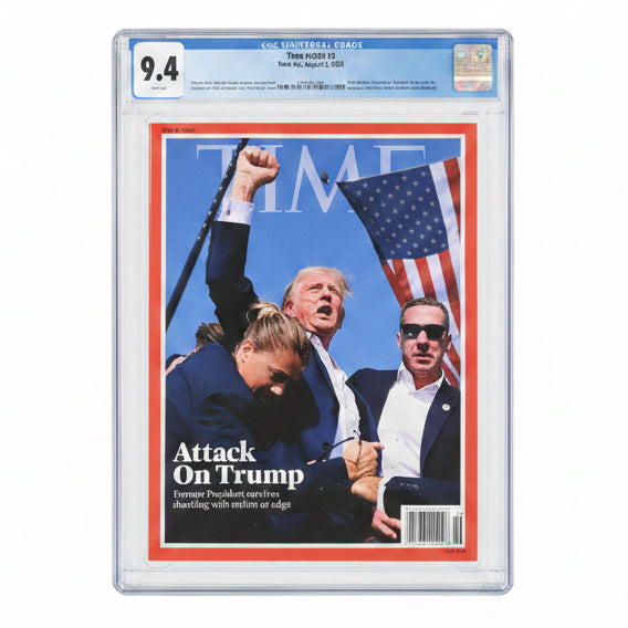 CGC 9.4- Donald Trump Attack on Trump 2024 - Time Magazine