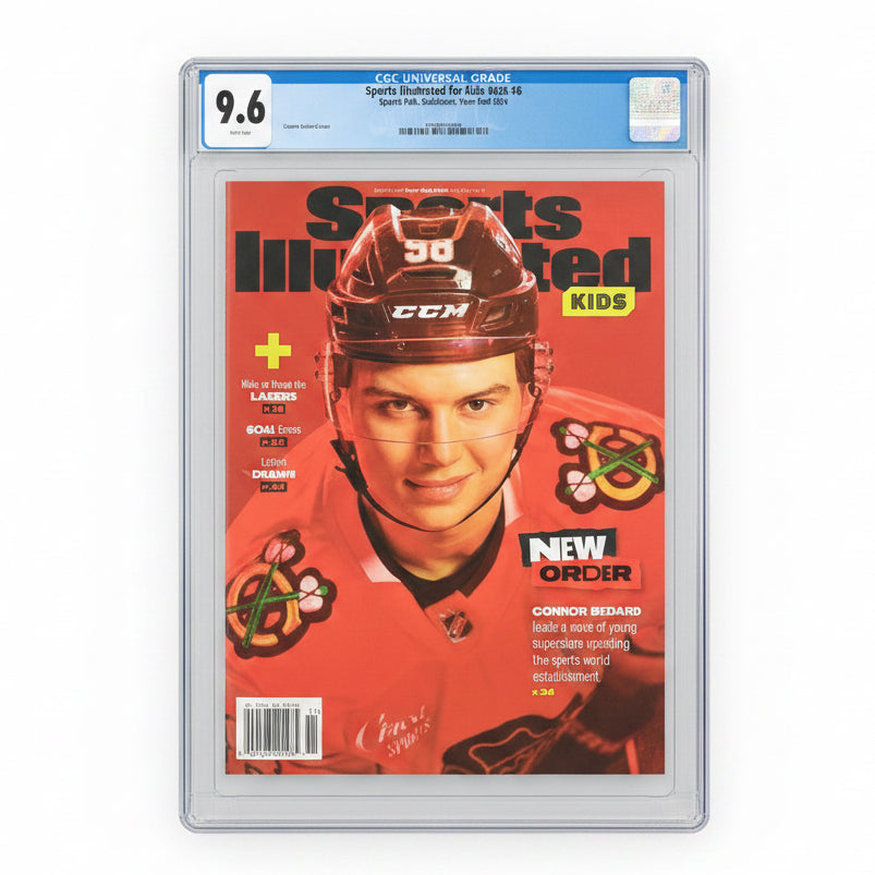 CGC 9.6 -Connor Bédard 2024 - Sports Illustrated Kids