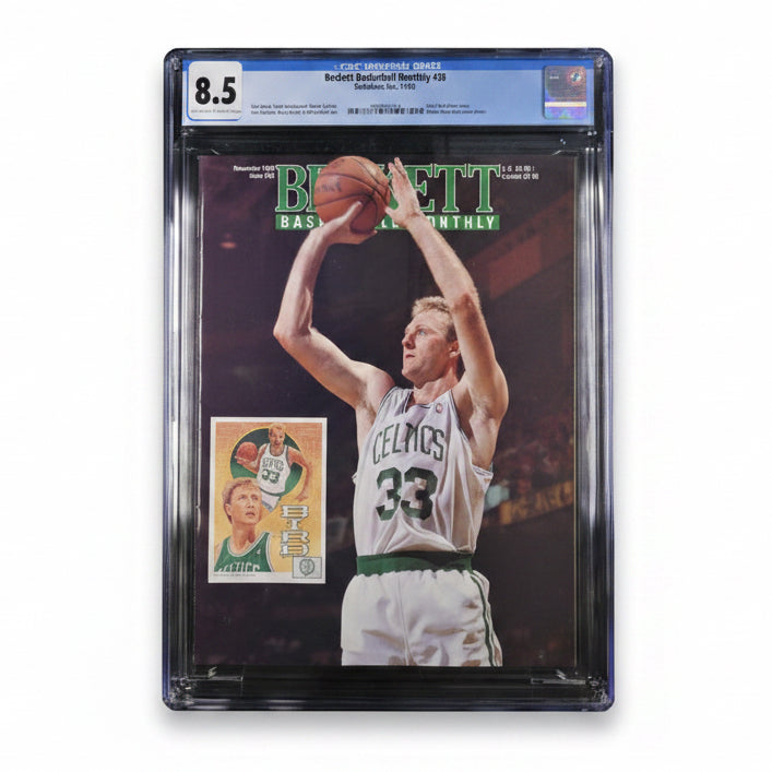 CGC 8.5 - Larry Bird 1992 - Beckett Basketball Monthly Magazine