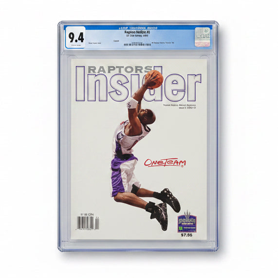 CGC 9.4 - Vince Carter Raptors Insider 2002 - Toronto Raptors Official Magazine (TOP POP)