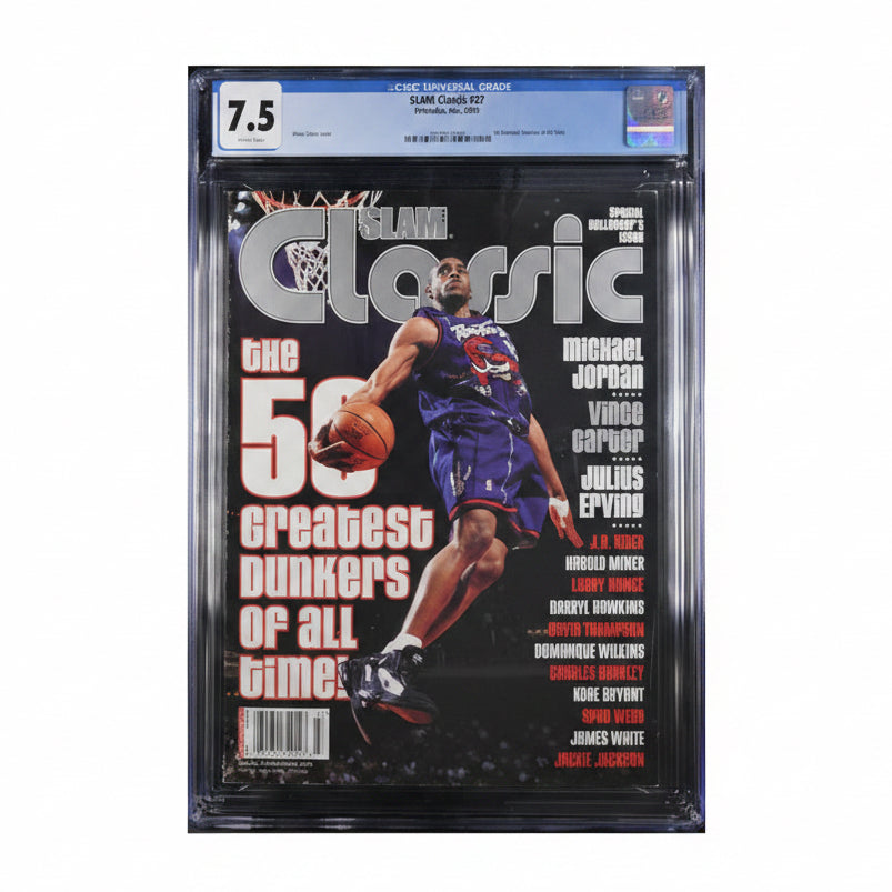 CGC 7.5 - Vince Carter 50 Greatest Dunkers of all Time 2001 - Slam Classic Magazine (TOP POP)
