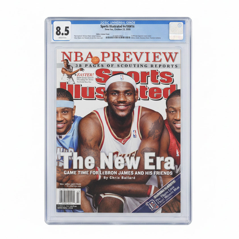 CGC 8.5 - LeBron James The New Era  2006 - NBA Preview Sports Illustrated Magazine
