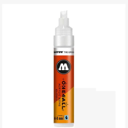 Molotow One4All Acrylic 327HS Chisel Tip Glossy White 4 - 8 mm