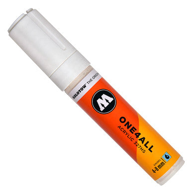Molotow One4All Acrylic 327HS Chisel Tip White 4 - 8 mm