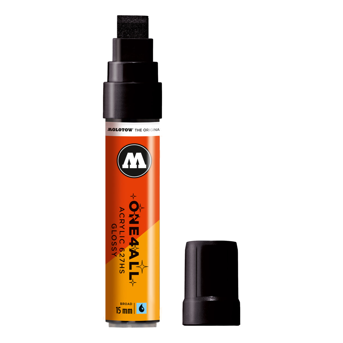 Molotow One4All Acrylic 627 HS Glossy 15 mm Black