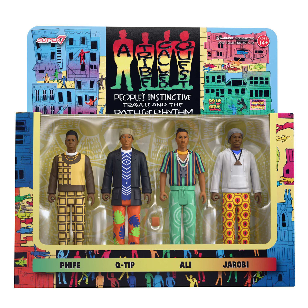 Super7 A Tribe Called Quest 4 Pack ReAction Figures