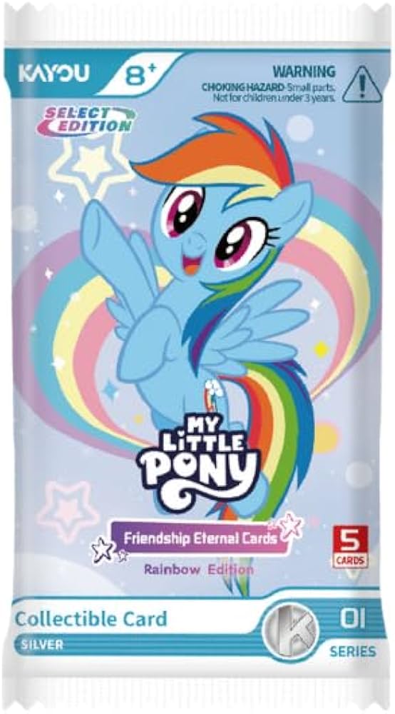 My Little Pony Rainbow Edition 5 Card Packs