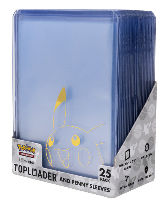 Pokemon Pikachu Ultra Pro Top Loader And Penny Sleeve 50 Pack