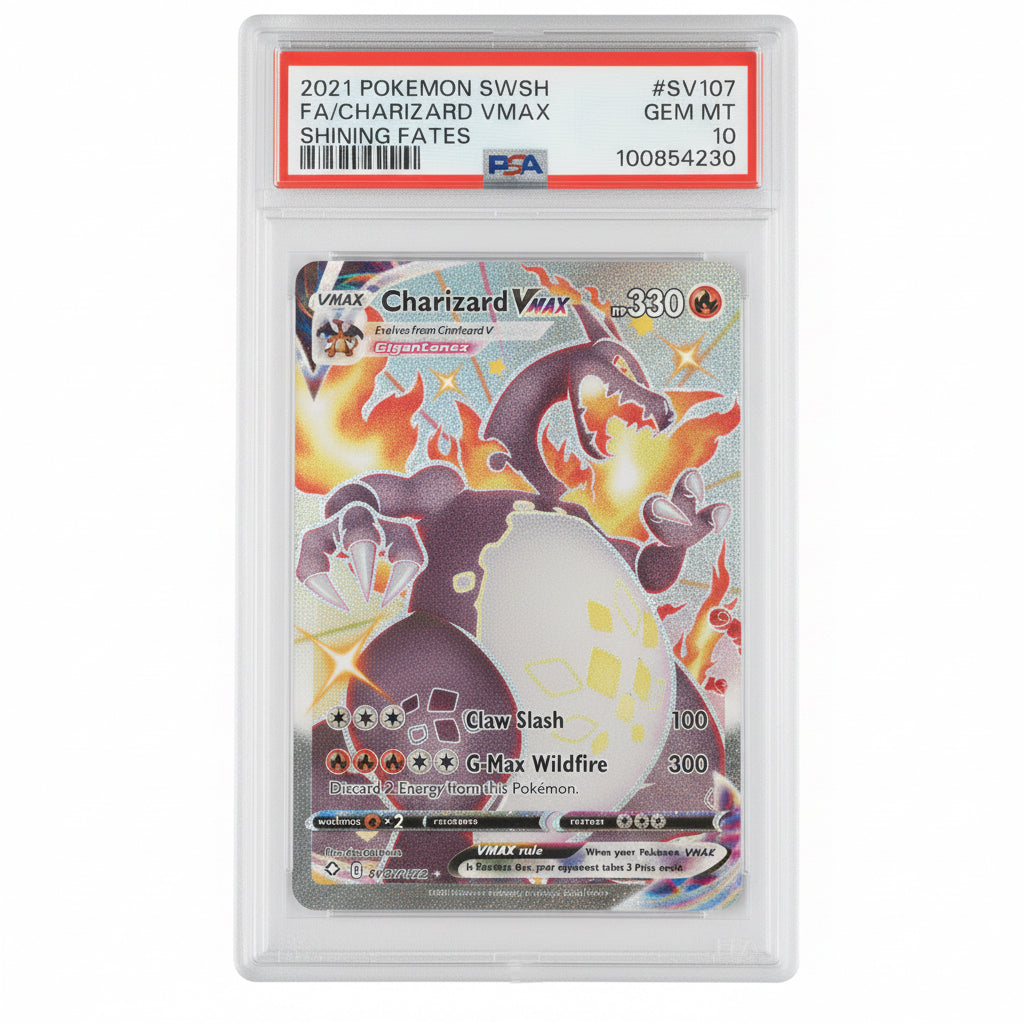 2021 Charizard PSA 10 SWSH 107 Shining Fates