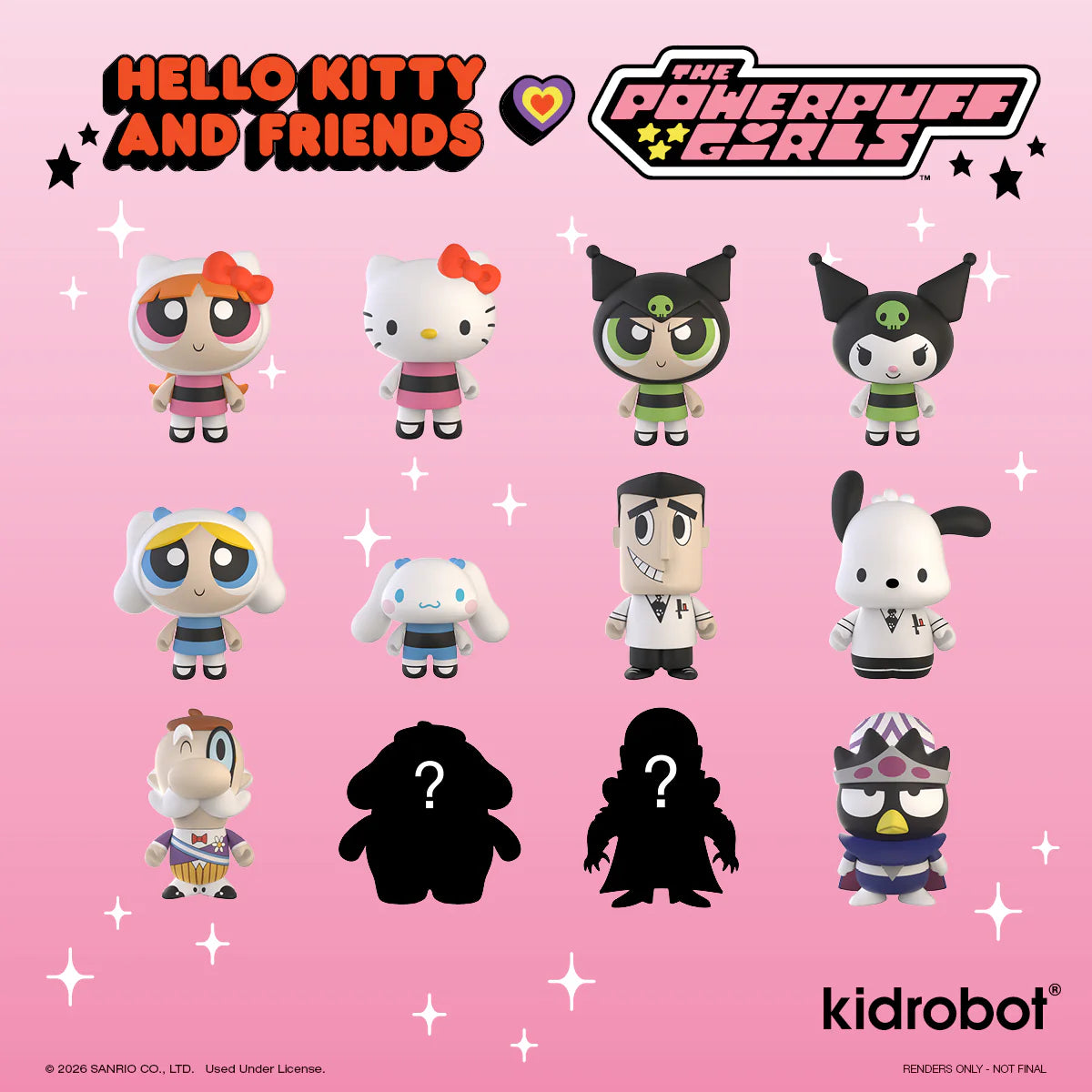 Kid Robot x Hello Kitty x Powerpuff Girls Blind Box