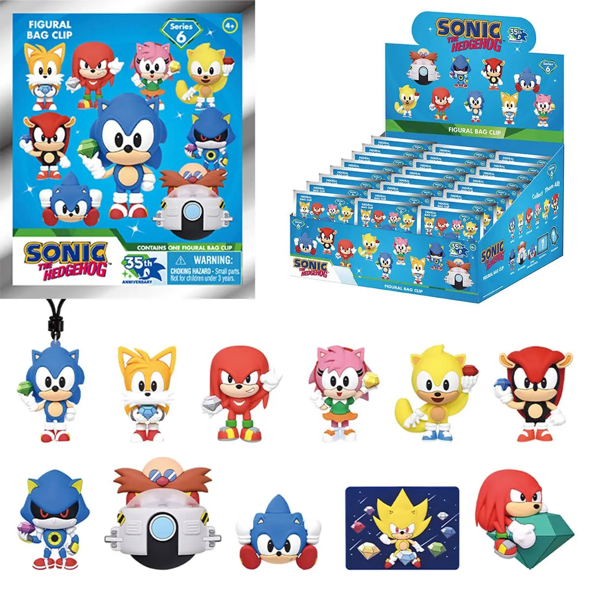 Sonic The Hedgehog Series 7 Figural Bag Clip