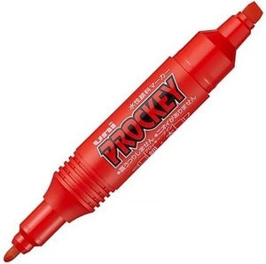 Uni Prockey Dual Tip Red Marker