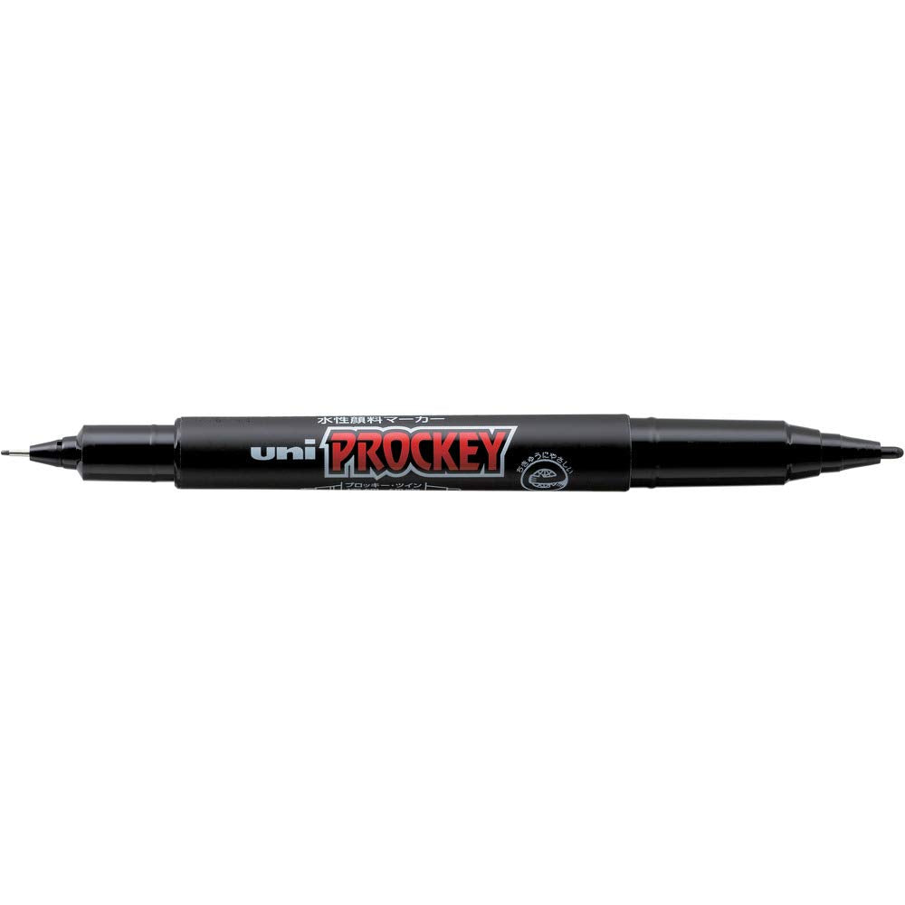 Uni Prockey Dual Tip Marker Black