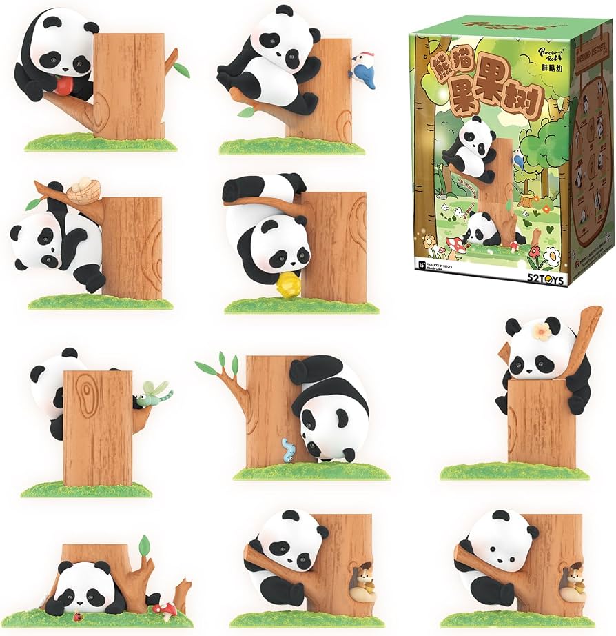 52 Toys Rolling Panda Fruit Tree Blind Box