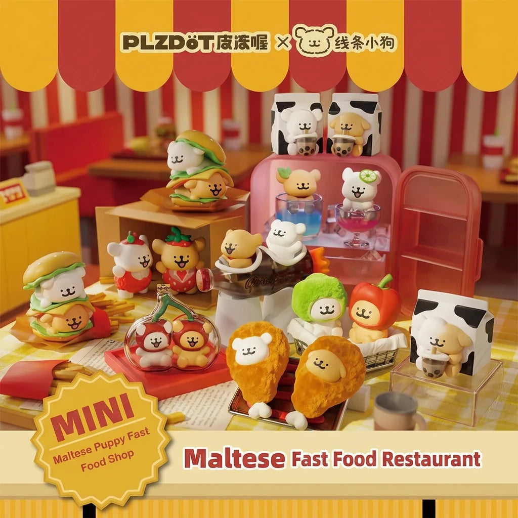 PLZDOT Maltese Fast Food Blind Box