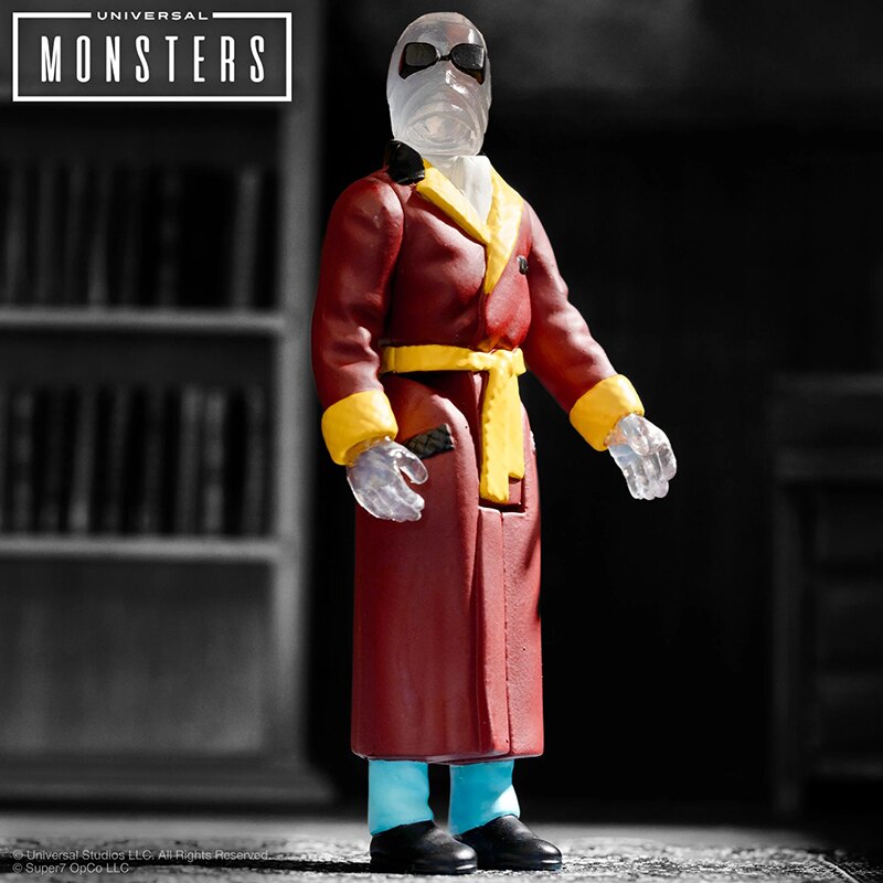 Invisible Man (Clear) ReAction Figure - Universal Monsters by Super7