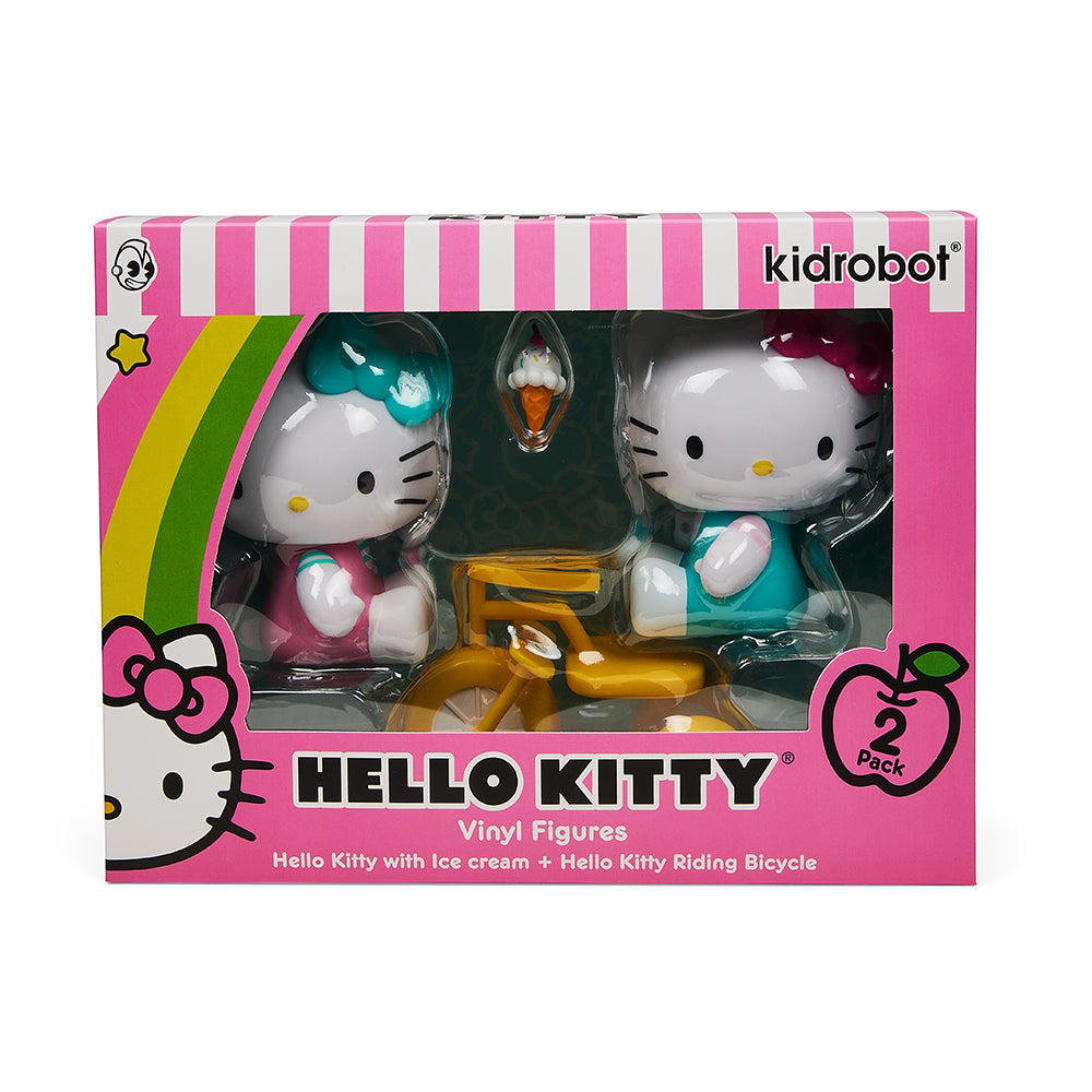 Hello Kitty Ice Cream + Tricycle 2-Pack 4.5" Vinyl Art Figure