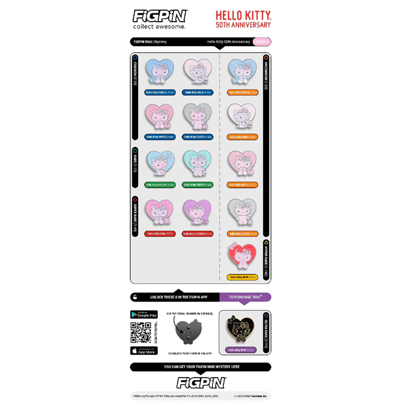 FigPin Hello Kitty 50th Anniversary Mystery Mini Pin