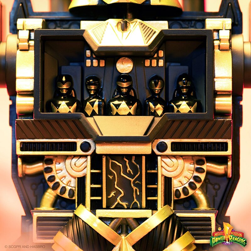 Power Rangers Cyborg Megazord Black/Gold - Super Cyborg Power Rangers by Super7 ...