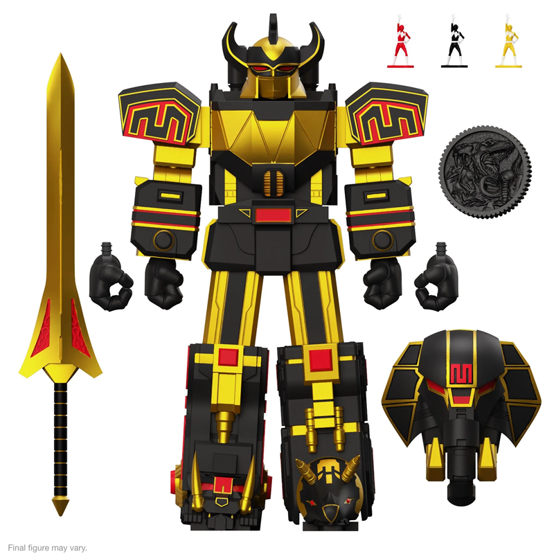 Megazord (Black &amp; Gold) - Mighty Morphin Power Rangers - ULTIMATES! Figure by Super7