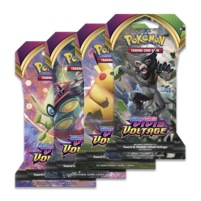Pokemon Cards - Sword & Shield Vivid Voltage Sleeved Booster Packs