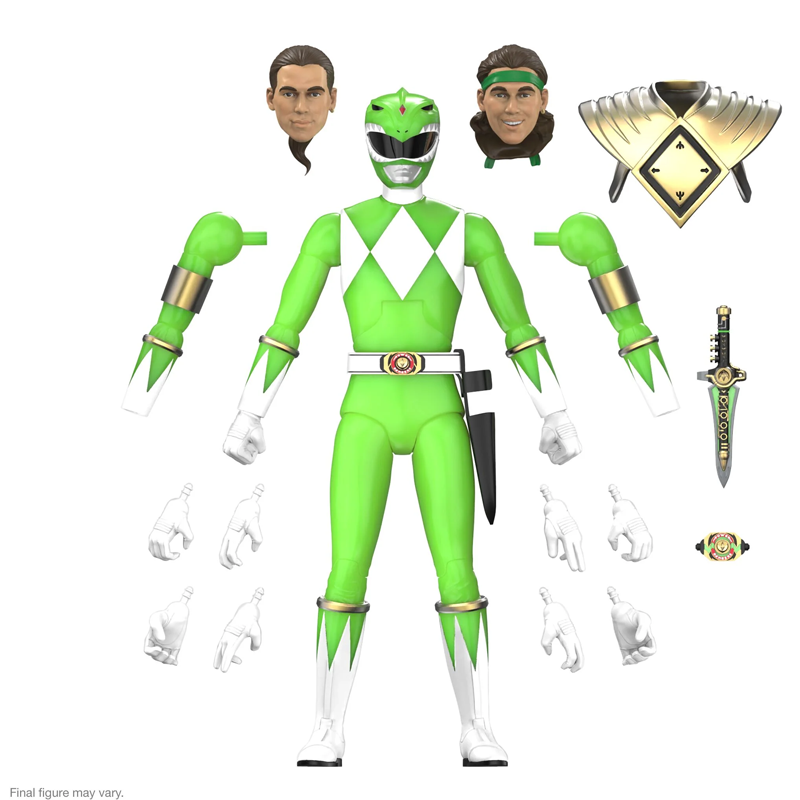 Green Ranger (Radiant Glow) - Mighty Morphin Power Rangers - ULTIMATES! Figure by Super7