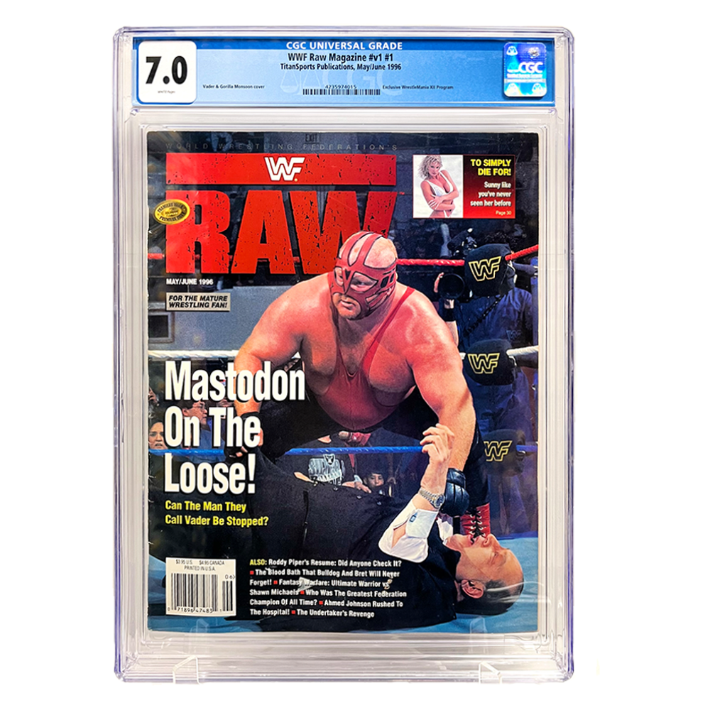 RAW Magazine- WWF Raw 1st Issue 1996 (7.0 TOP POP)