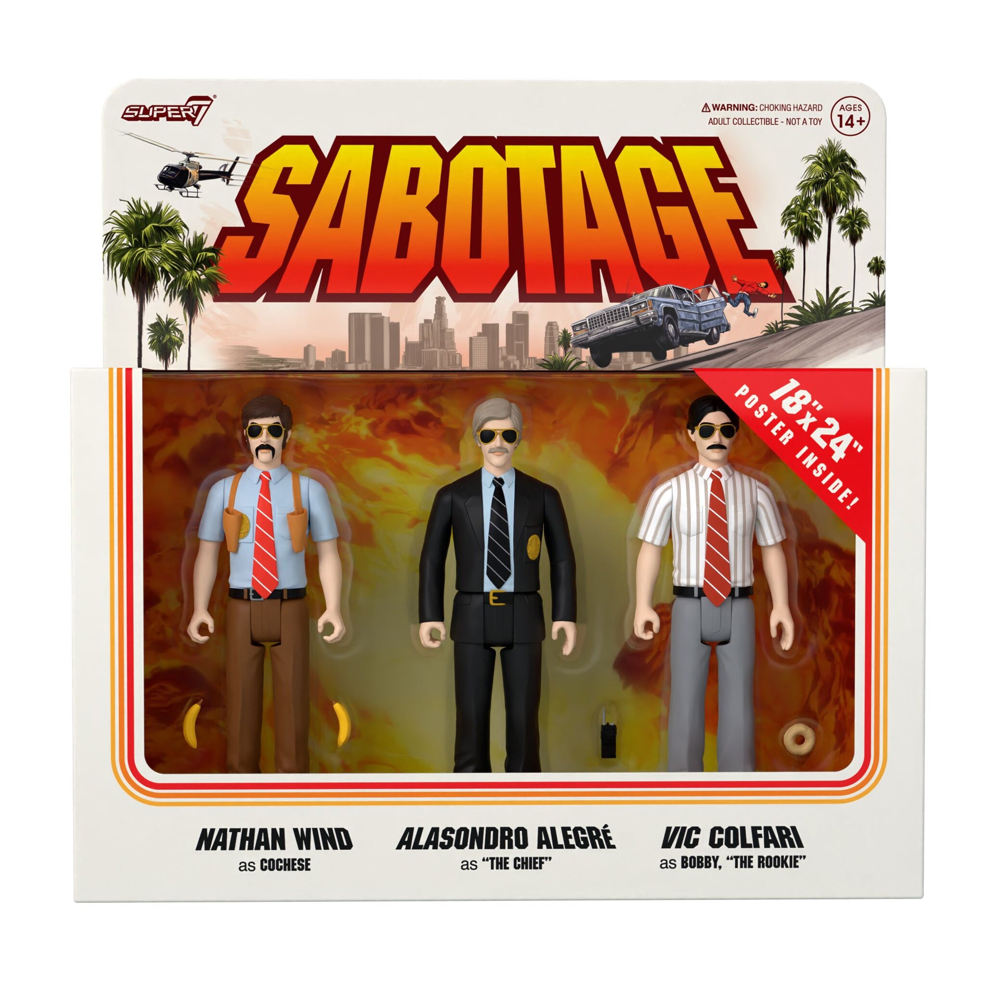 Beastie Boys ReAction Figure - Sabotage 3 Pack Super7 *PUNCHED