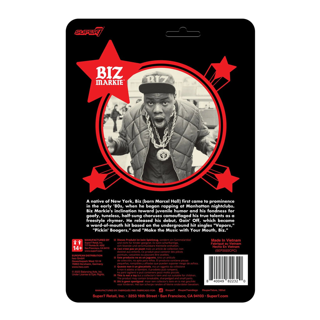 Biz Markie ReAction Figure - Biz Markie W1 by Super7