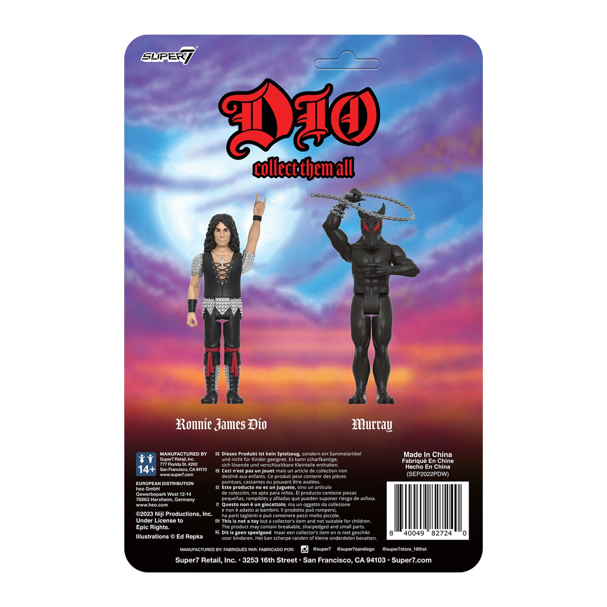 DIO Ronnie James W1 ReAction Figure - DIO by Super7