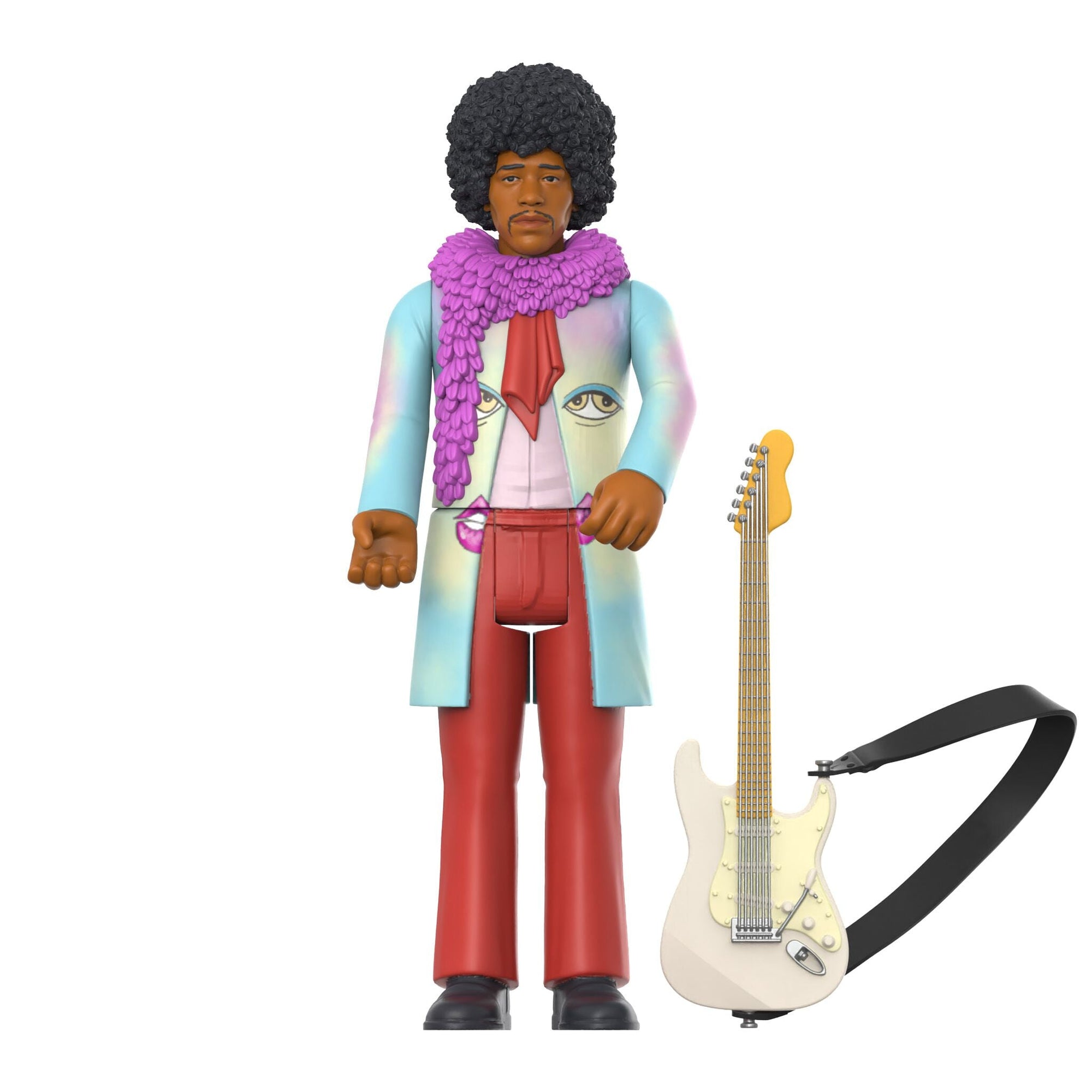 Jimi Hendrix (Are You Experienced) - Jimi Hendrix ReAction Figure by Super7 *PUNCHED