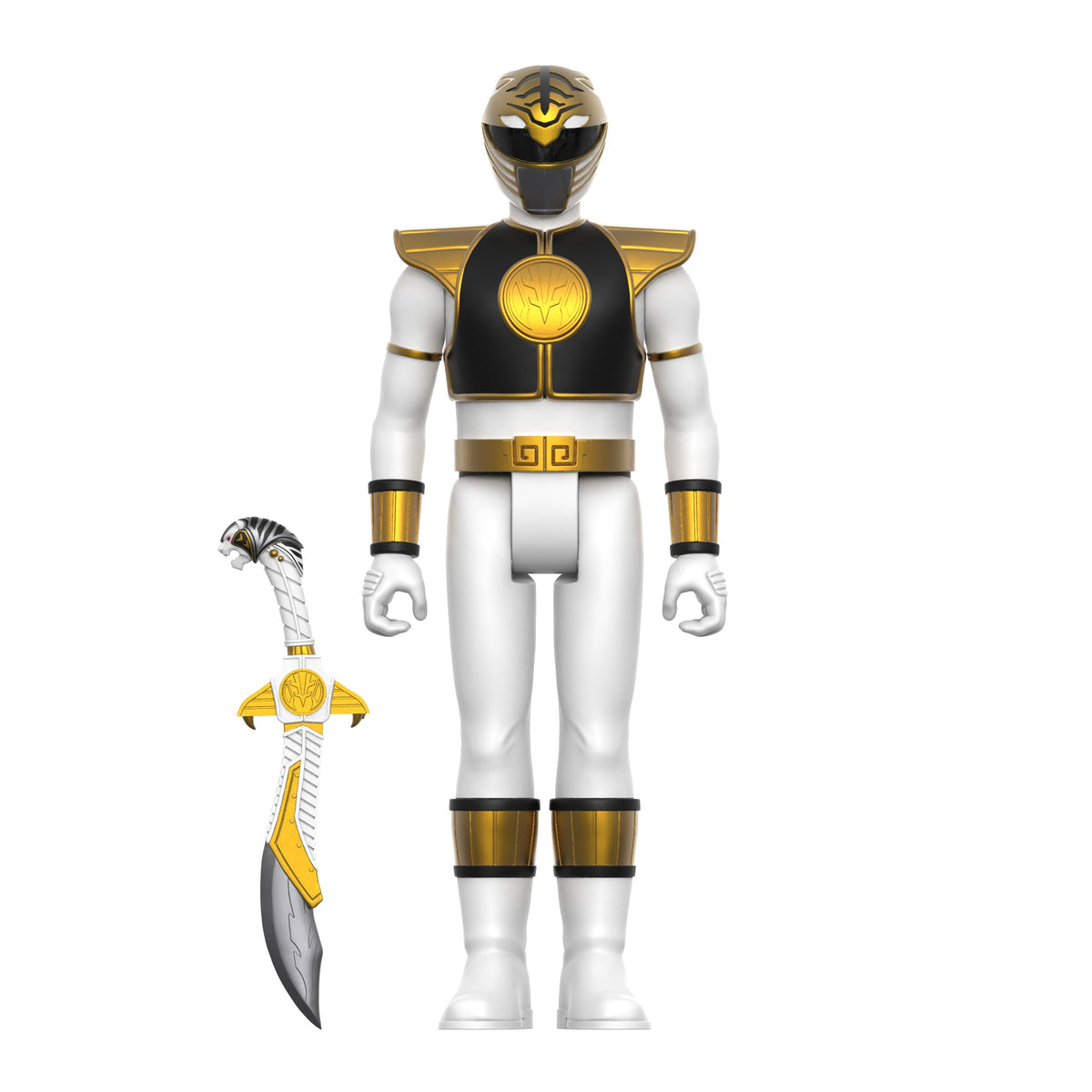 Withe Power White Ranger - Mighty Morphin Power Rangers Reaction Figure Wave 4 by ...