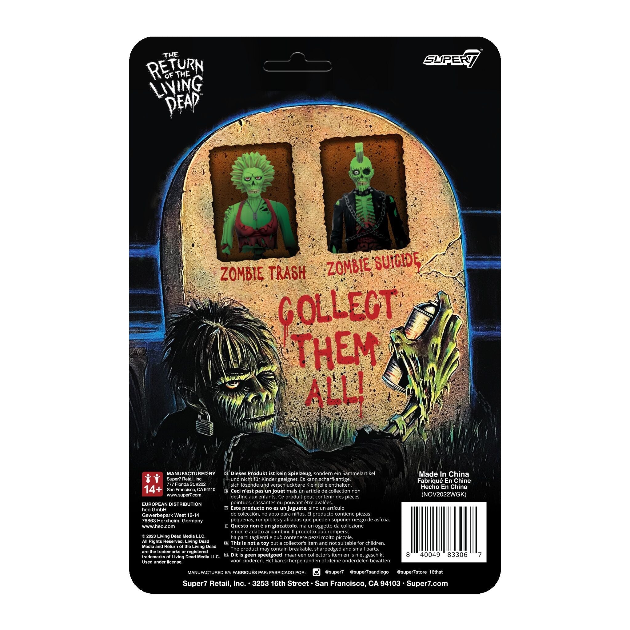 Zombie Trash ReAction Figure - Return of the Living Dead W1 by