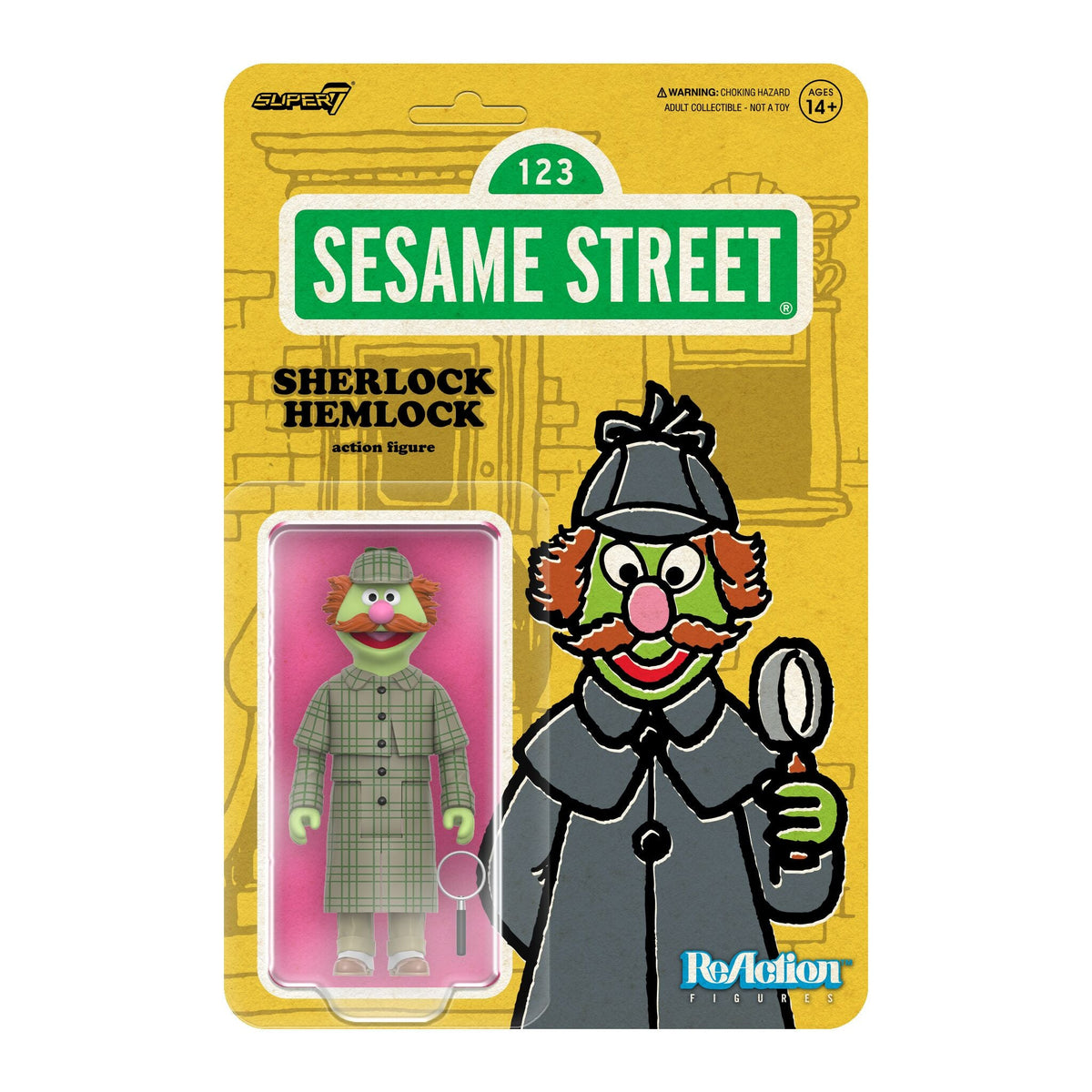 Sherlock Hemlock - Sesame Street ReAction Figure by Super7