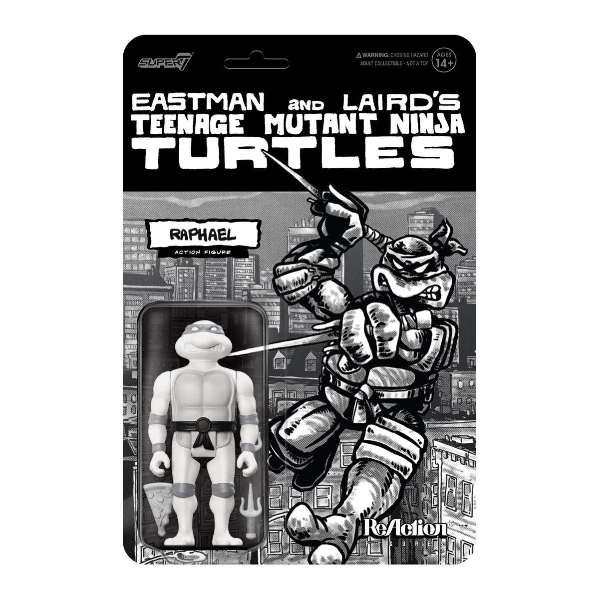 Raphael (Comic Grayscale) - Teenage Mutant Ninja Turtles by Super7