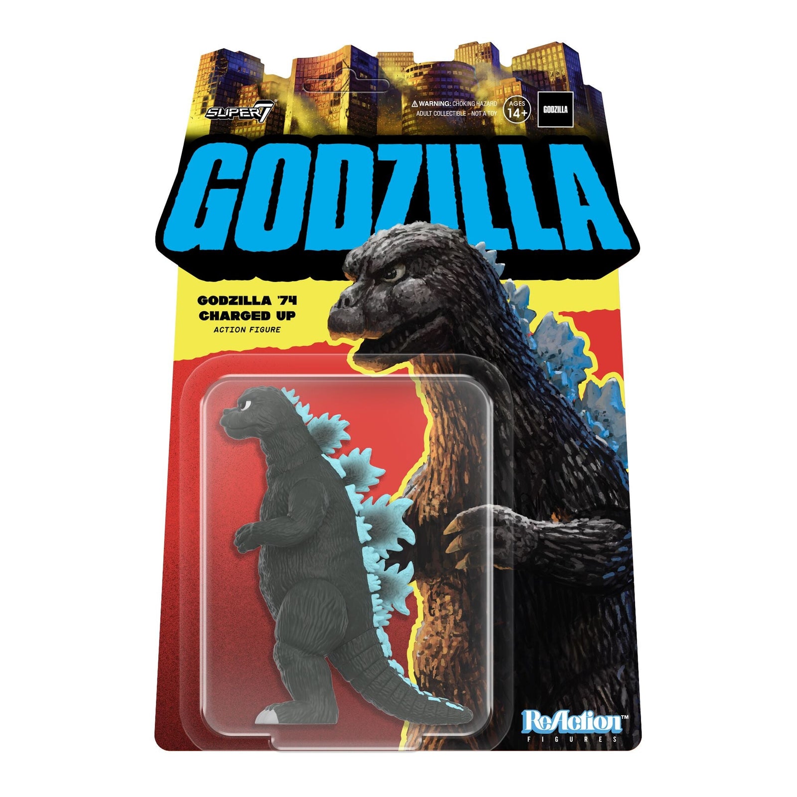 Godzilla 1974 (Charged up) - Godzilla ReAction Figure by Super7